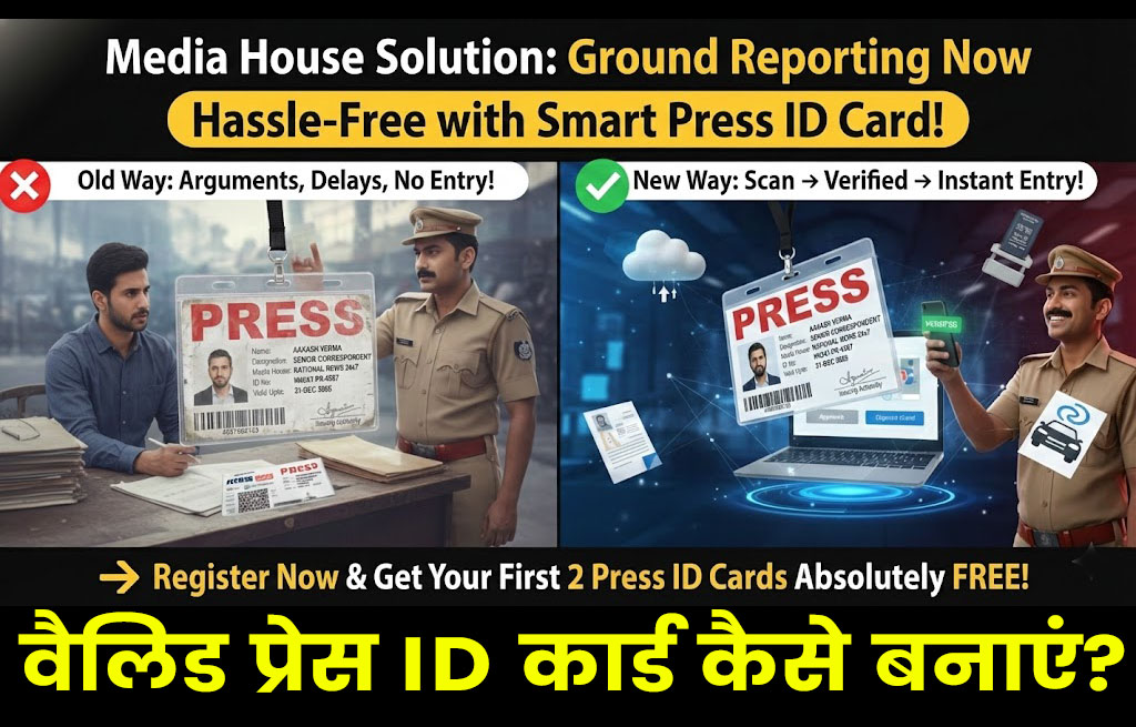 Why a Valid Press ID Card is Crucial for Ground Reporting? Know the Safest Way to Create It
